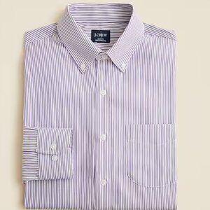 J Crew Slim Bowery stretch oxford shirt with button-down collar * Med * Violet